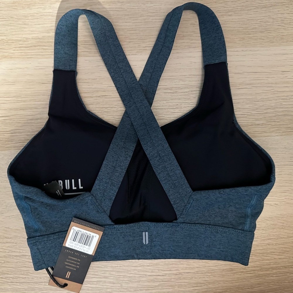 NWT NOBULL Women’s Pace Running Sports Bra - XS - Deep Teal Heather - Picture 2 of 3